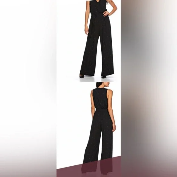 Star Wars|A Rogue One Black Star printed jumpsuit,wide leg & sleeveless•••Boho - Picture 2 of 11